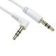 DATAPRO STRAIGHT 3.5MM STEREO JACK TO ANGLED 3.5MM STEREO JACK CABLE 1.5M WHITE [04DTP0242]