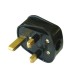 DATAPRO 3 PIN 5 AMP FUSED MAINS PLUG BLACK [P/N 04DTP0595]