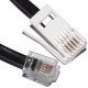 DATAPRO 3M BLACK FAX / MODEM CABLE, BT PLUG TO RJ11 PLUG CROSSOVER [P/N 04DTP2312]