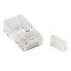 DATAPRO CAT6 SPECIFIC RJ45 CONNECTOR 2 PIECE DESIGN GOLD PLATED PINS SINGLE 8P8C [04DTP6546]