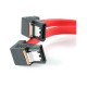 RED 45CM SATA CABLE RIGHT ANGLE TO RIGHT ANGLE [P/N 04DTP6922]