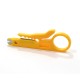 DATAPRO PUNCH DOWN UTP CABLE CUTTER STRIPPER TOOL WITH IDC SECTION YELLOW COLOUR [P/N 04DTP7006]
