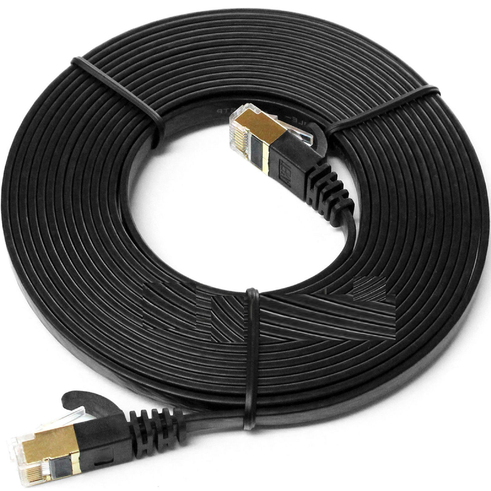 DATAPRO 20M FLAT BLACK RJ45 CAT7 ETHERNET NETWORK LAN CABLE [04DTP7823]