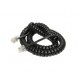 DATAPRO 60CM COILED TELEPHONE HANDSET CABLE RJ10 BLACK [04DTP7843]