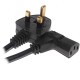 DATAPRO 15M UK MAINS PLUG LEAD FUSED, MOULDED PLUG, BS1363/A TO IEC RIGHT ANGLE 90 DEGREE 15 METER [P/N 04DTP1515]