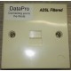 DATAPRO FILTERED BT FACE PLATE WITH INTEGRATED ADSL MICRO FILTER IN STANDARD BT BOX [P/N 22DTP6732]