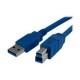 1.5M USB 3.0 DATA CABLE SUPERSPEED A MALE TO B MALE OEM BLUE IN COLOUR [P/N USB3MAB]