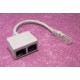 RJ45 CABLE ECONOMISER 1X RJ45 PLUG TO 2X RJ45 SOCKETS UTP CAT5E [P/N 04ASL5666]