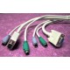 VGA KVM CABLE 1.8M 1X M/F VGA 15PIN 2X M/M PS/2 KB MOUSE [P/N EX-552]