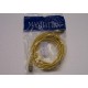 YELLOW 3 METRE CAT 6 RJ45 SHIELDED CABLE WITH BOOTS [P/N 04ASL8212]
