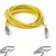 20" (50CM) CAT 5E YELLOW RJ45 CABLE WITH BOOTS [P/N 04ASL9011]