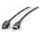 ROLINE IEEE1394B BLACK FIREWIRE 800 CABLE 9/6-PIN, A-B, 1.8M [P/N 11.02.9618]