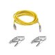 BELKIN - CROSSOVER CABLE - RJ-45 (M) - RJ-45 (M) - 1 M - UTP ( CAT 5E ) - YELLOW [P/N F3X126B01M]