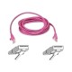 BELKIN 2M PATCH CABLE CAT 5 RJ45 MOULDED SNAGLESS PINK [P/N A3L791B02M-PNKS]