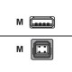 BELKIN - USB CABLE - 4 PIN USB TYPE A (M) - 4 PIN USB TYPE B (M) - 3.7 M [P/N F3U133B10]
