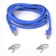 BELKIN 1M PATCH CABLE CAT 5 RJ45 MOULDED SNAGLESS BLUE [P/N A3L791B01M-BLUS]