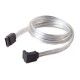 BELKIN CABLE/SERIAL ATA 2.0 7-PIN CABLE - CLEAR 0.6M [P/N F2N1169B02-CLR]
