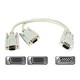 DATAPRO VGA Y CABLE SPLITS 1 X VGA 15 PIN MALE TO 2 X VGA 15 PIN FEMALE VGA SPLITTER [P/N F3G006-01]