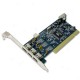 GENERIC PCI FIREWIRE CARD WITH CABLE 3 EXTERNAL + 1 INTERNAL PORTS VIA CHIPSET, RETAIL [P/N 13ASL6642]