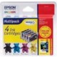 EPSON T061 QUAD PACK - INK TANK / PAPER KIT - 1 X BLACK, YELLOW, CYAN, MAGENTA - 20 PCS. [P/N C13T06154010]