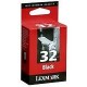 LEXMARK NO32 BLACK INK CARTRIDGE [P/N 18C0032E]