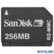 SANDISK 256MB RS-MMC CARD WITH EXTENDER RETAIL PACKED REDUCED SIZE MULTIMEDIA CARD [P/N SDMRJ-256-E10M]