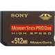 SONY MEMORY STICK PRO DUO 512MB HIGH SPEED W/O ADAPTER [P/N MSXM512N]