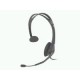 LOGITECH MONO HEADPHONES DIALOG-811 WITH BOOM MICROPHONE AND ADJUSTABLE HEADBAND - BLACK - 3.5MM JACK [P/N 980175-0000]