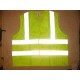 FLUORESCENT HIGH VISIBILITY WAISTCOAT SIZE LARGE CLASS 2 WARNING CLOTHING IDEAL FOR WAREHOUSE OPERATIVES [P/N 37ASL7005]