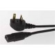DATAPRO 6M UK MAINS PLUG LEAD FUSED, MOULDED PLUG, BS1363/A TO STRAIGHT IEC 6 METER [P/N 04DTP7744]